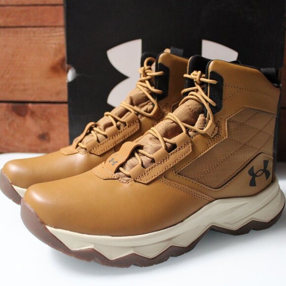 Under Armour UA Stellar G2 6" Tactical Boots Men’s 8.5 Brown Durable Lightweight - Picture 4 of 8